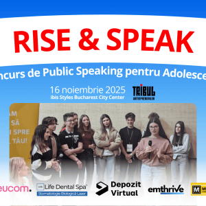 Bilet Acces CONCURS Rise&Speak Tribul Adolescenților | 16 noiembrie București