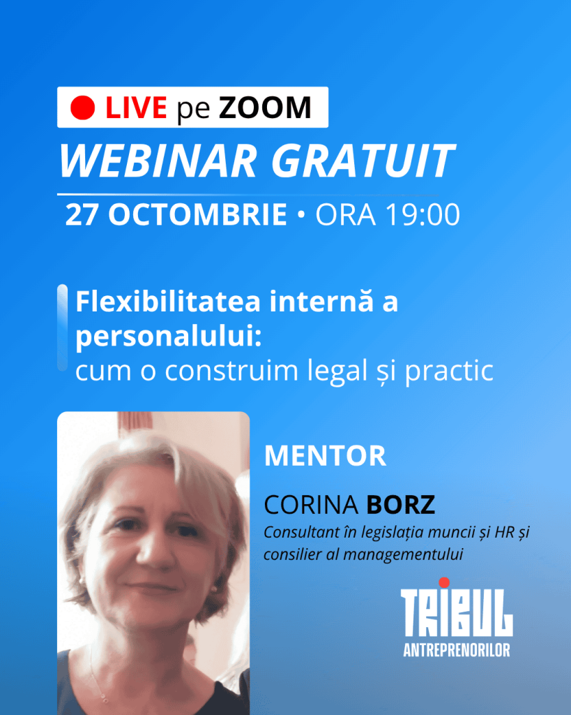 Flexibilitatea internă a personalului: cum o construim legal și practic