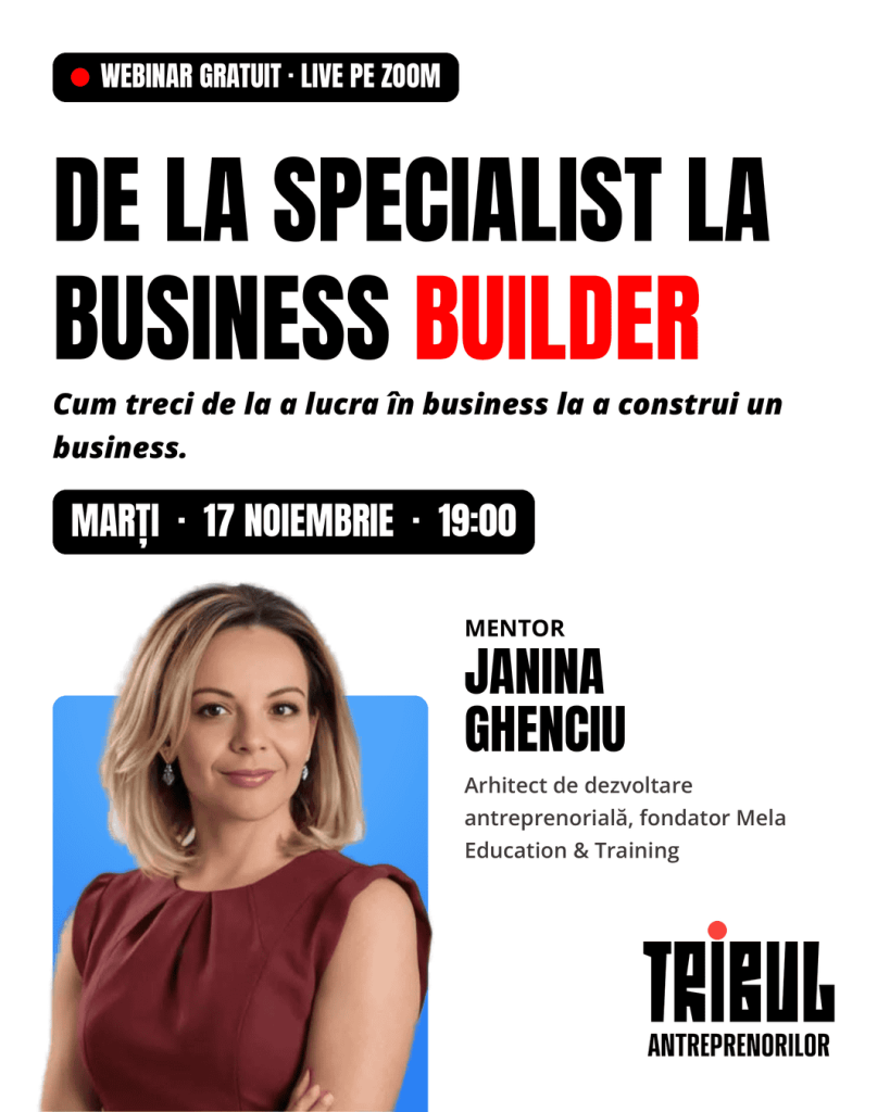 De la specialist la Business Builder
